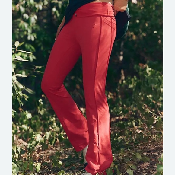 FP Movement Free People Limitless Wide Leg Pants Vintage Red Flare - Picture 1 of 6